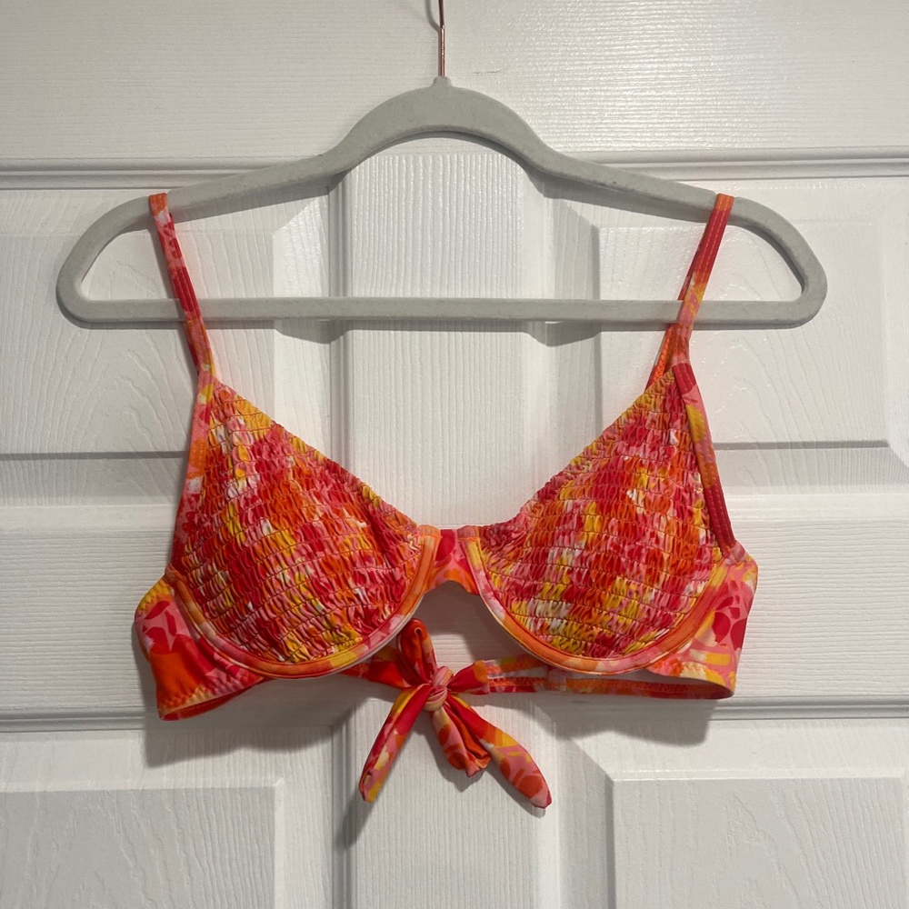 shein bikini top with tie in back